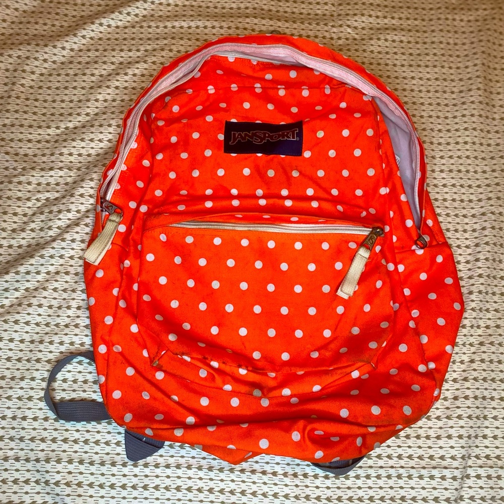 Jansport dotted back pack